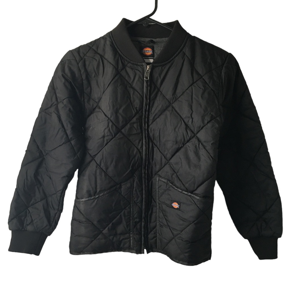 Dickies Child Size 10/12 Black Quilted Jacket
